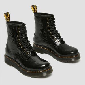 Dr. Martens 1460 Women’s Distressed Patent Leather Boots – Size 8